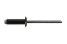 CONNECT Std Flange Black Rivets 4.8mm x 14mm Pk 100