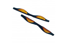 Door Guards Protectors AMBER ''WAVE''  (1 PAIR) REFLECTOR AL