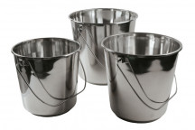 LASER Stainless Steel Bucket Set 3pc