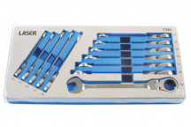LASER Ratchet Ring Spanner Set - Flexi Head