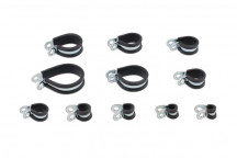 CONNECT Assorted Rubber Lined P Clips 60pc