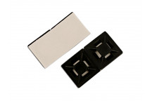 CONNECT Black Cable Tie Self-Adhesive Mounts 19mm (100)