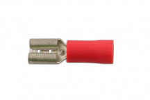 CONNECT Red Female Push-On 4.8mm Pk 100