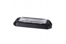 12/24V Ultra Slim LED Amber Strobe 3x5W  C/W PLASTIC SHROUD