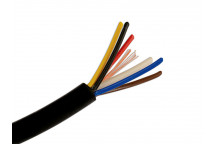 CONNECT Black 6 & 1 Trailer Cable  8.75 Amp & 17.5mm 30m