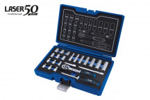 LASER Socket Set 1/4D - 23pc - 50th Anniversary"