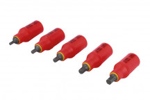 LASER Insulated Hex Bit Socket Set 3/8D 5pc"