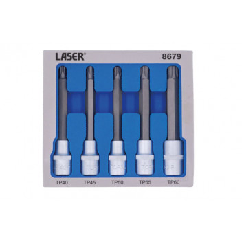 LASER Long Series Torx Plus® Socket Bit Set 1/2 D 5pc"