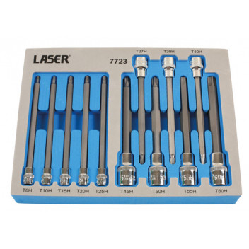 LASER Tamperproof Torx Set 135mm Long 12pcs