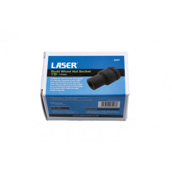 LASER Budd Wheel Nut Socket 1D 17mm"