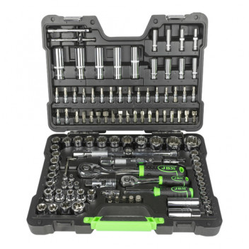 113 Piece 12-Point Socket Set - Chrome Finish