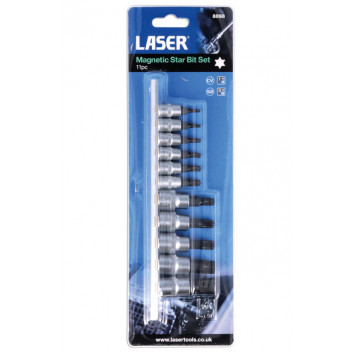 LASER Magnetic Star Bit Set 11pc