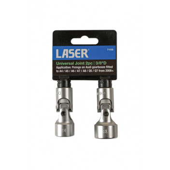 LASER Socket Set  - Universal Joint 2pc
