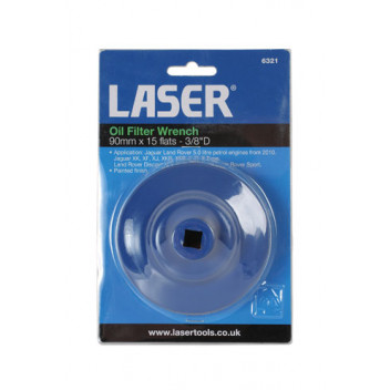 LASER Oil Filter Wrench 90mm x 15 flats