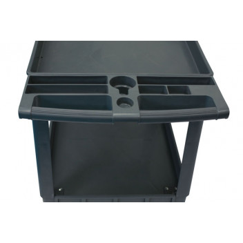 LASER Large Workshop Utility Cart, Twin Level