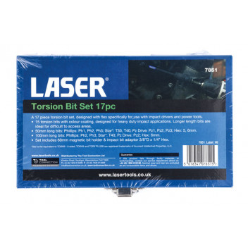 LASER Torsion Bit Set 17pc