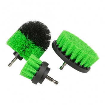Set Of 3 Cleaning Brushes For Drill