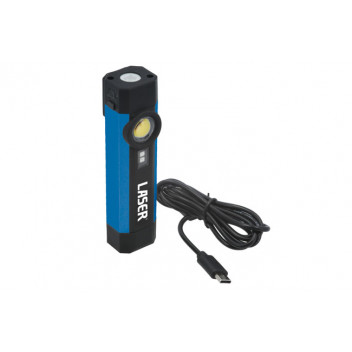 LASER Aluminium Rechargable Mini Paocket Light with UV