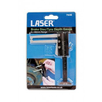 LASER BRAKE DISC/TYRE DEPT GAUGE