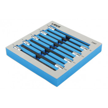LASER Hex Bit Set 3/8D 9pc"