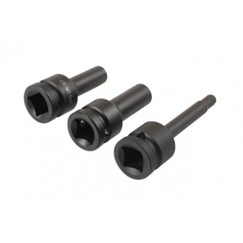 LASER Split Rim Socket Bit Set 3pc