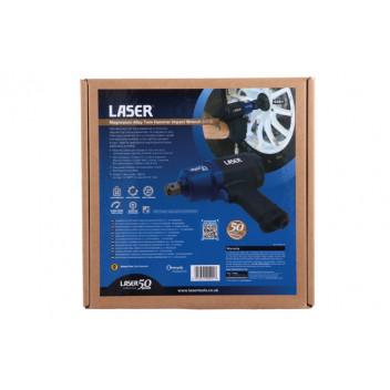 LASER Magnesium Alloy Twin Hammer Impact Wrench 3/4D - 50th"