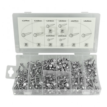 Hex Head Drill Screw Assortment 200Pcs
