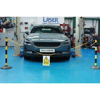 LASER Danger High Voltage Sign