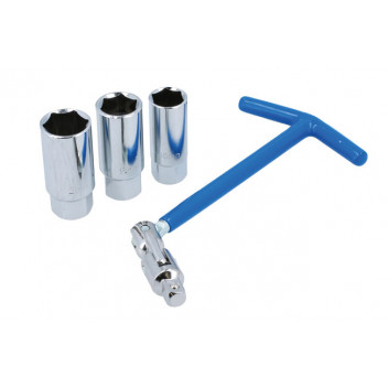 LASER T-Handle Spark Plug Socket Set 3/8D 4pc"