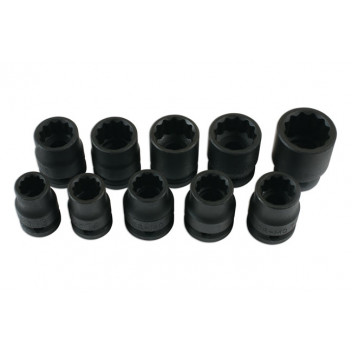 LASER Impact Socket Set 1/2D 10pc"