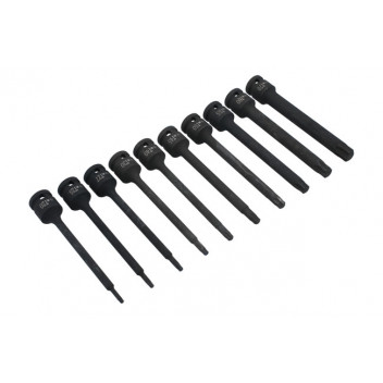 LASER Star Impact Bit Set 150mm Length 10pc 1/2D"