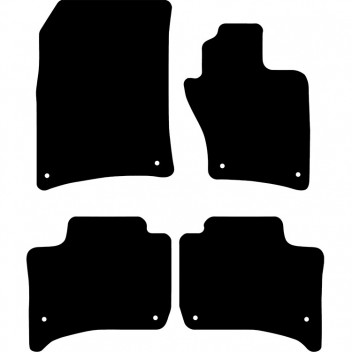 Carpet Mat Set TOUAREG 2010> 8 clips