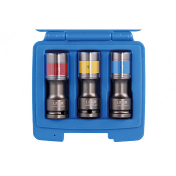 LASER Alloy Wheel Torsion Socket Set 3pc