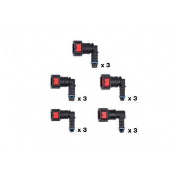 CONNECT ASSORTED 90 DEGREE ANGLED ADBLUE QUICK CONNECTORS 15
