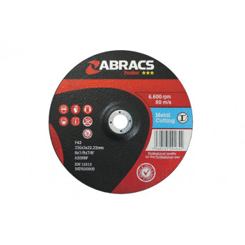 CONNECT Abracs 230mm x 3.0mm DPC Cutting Discs Pack 5
