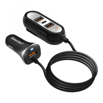 GadJet Car Rear Seat Extension Charger Type-C + 3 x USB Port
