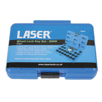 LASER Locking Wheel Nut Set - BMW 22pc