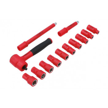 LASER Insulated Socket Set 1/4D 13pc"
