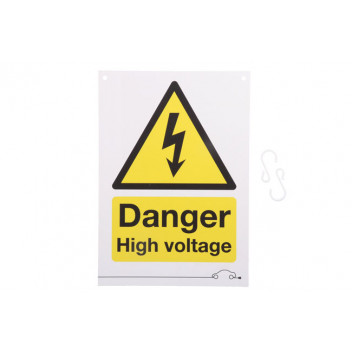 LASER Danger High Voltage Sign