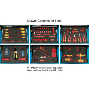 LASER EV Cabinet with Foam Inlays, Tools & Safety Products