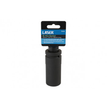 LASER BI HEX SOCKET 24MM 3/4