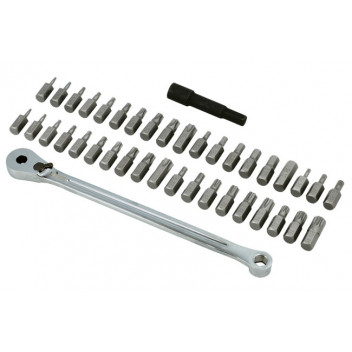 LASER Low Profile Ratchet & Bit Set 40pc