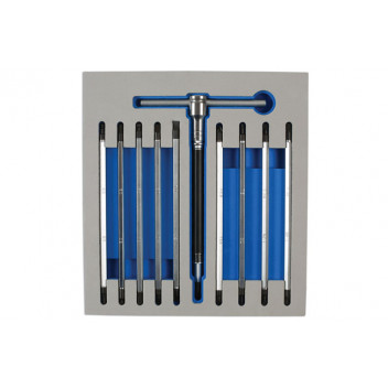 LASER T Handle Double End Screwdriver Set 12pc