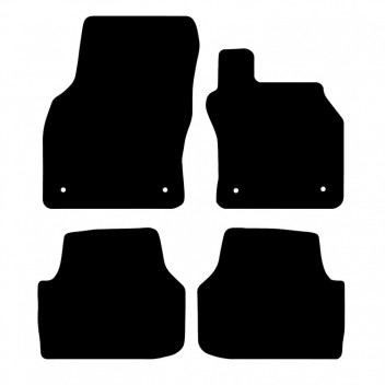 Carpet Mat Set SKODA OCTAVIA 2013 (round clips)