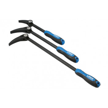 LASER Adjustable Head Pry Bar Set 3pce