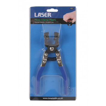 LASER Hose Clamp Pliers - Angle Type - Swivel Jaws