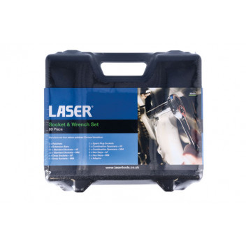 LASER BF Socket and Wrench Set - AF/Metric 89pc