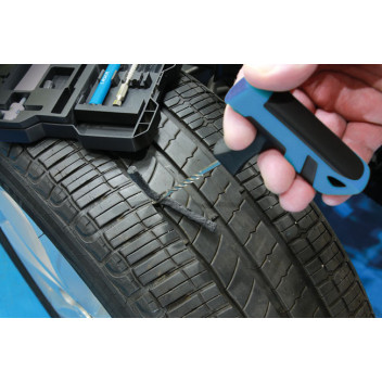 LASER Emergency Tyre Repair kit with T-Handle & Drill Driver