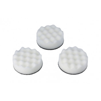 CONNECT Cutting/Compounding Corrugated Velcro White Pad 3pc