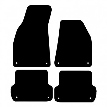 Carpet Mat Set Audi A4 2005>2008 (8 CLIPS)